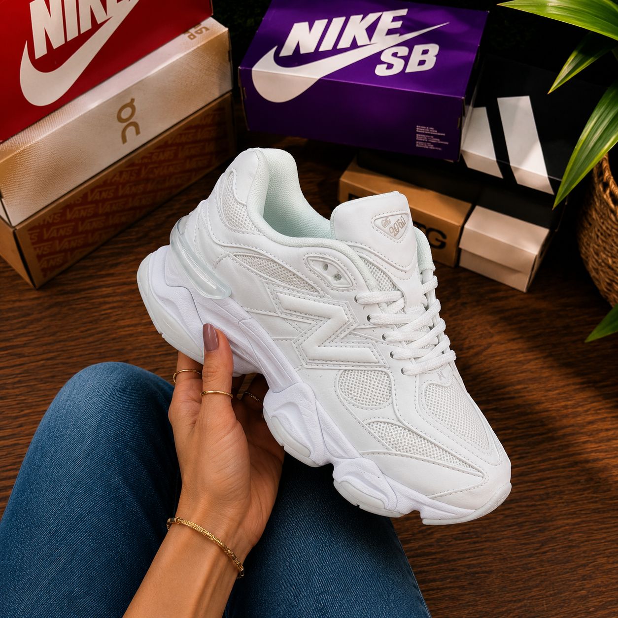New Balance 9060 Blanca | Dama