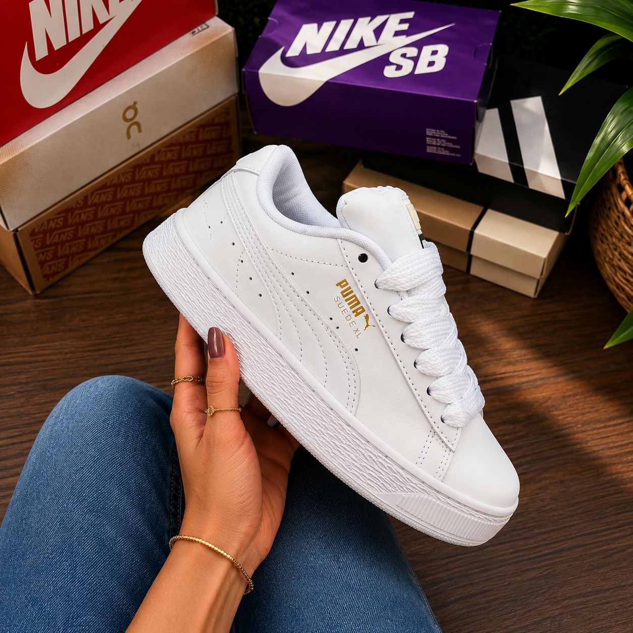 Puma Suede XL Blanco | Dama