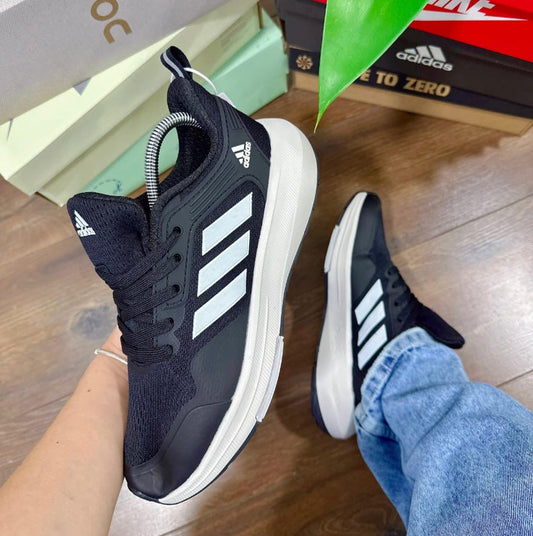Adidas Bounce Negra Blanca | Hombre y Dama
