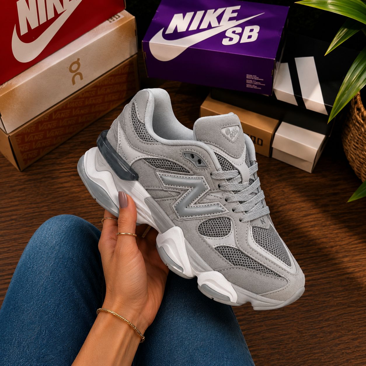 New Balance 9060 Gris | Dama